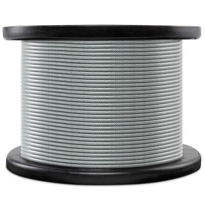 Bom preço. Fios galvanizados revestidos em PVC de grau 7x7 3/32