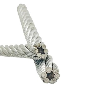Bom preço. Cabo de aço galvanizado FC 6x37 ASTM para içamento e tração com aço de alto carbono on-line