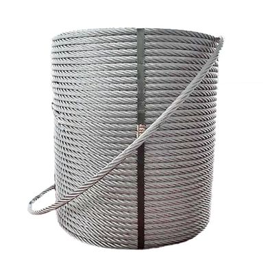 Bom preço. Fios de aço galvanizados polidos 4x19 FC 4 mm 6 mm para aplicações de construção on-line