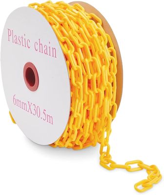 Bom preço. Cadeia de segurança de plástico amarelo resistente às intempéries on-line