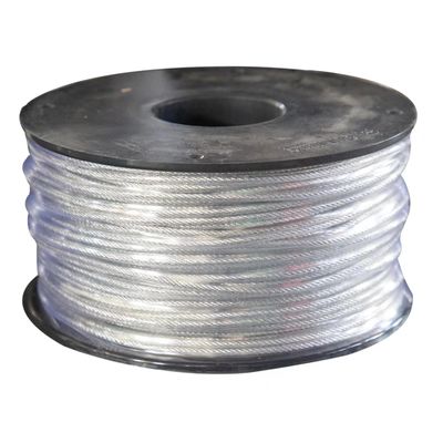 Bom preço. Fios de aço inoxidável 304 revestidos com PVC resistente para linha de roupa e tração on-line