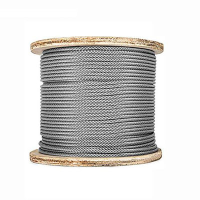 Bom preço. Fios de corda de aço 6X24S 7FC Linha de aço brilhante Fios de corda de aço inoxidável on-line