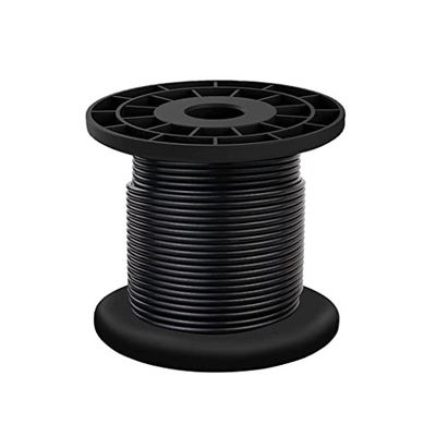 Bom preço. AiSi Standard 304 aço inoxidável fio de cabo preto vinil revestido cabo de fio de luz exterior on-line