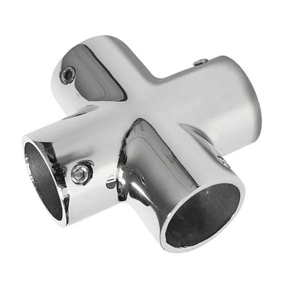 Bom preço. AISI316 Conector Cross Tee de aço inoxidável de 90 graus para ligação ferroviária de hardware marítimo on-line