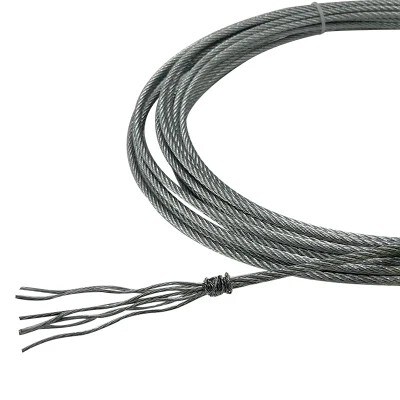 Bom preço. Fios galvanizados de aço inoxidável 7x7 Construção com 1,2 mm-16 mm de diâmetro para uso industrial on-line