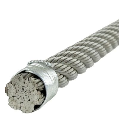 Bom preço. Cable de corda de aço galvanizado AiSi 6MM padrão para equipamentos de ginástica Aço não ligado on-line