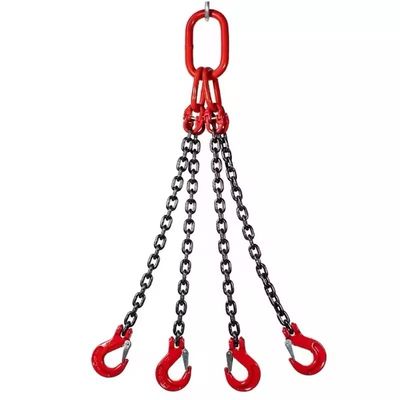 Bom preço. G80 Chain Sling com pernas/Infinito para elevação de mercadorias Estrutura de cadeia soldada de acabamento preto on-line