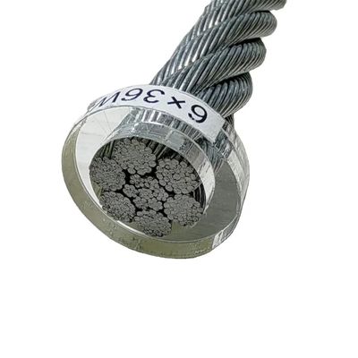 Bom preço. 6x36WS IWRC FC Fios de aço galvanizados a quente com excelente resistência à corrosão on-line