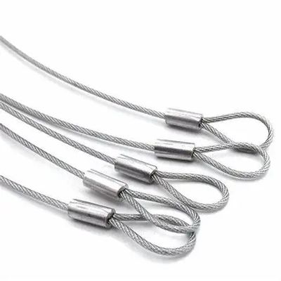 Bom preço. Aço inoxidável 7x7 6x36 Dia 8mm IWRC RHRL Hard Soft Eye Finish Wire Rope Sling on-line