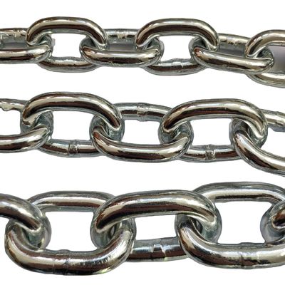 Bom preço. Cadeia galvanizada de elevação de carga 3MM 4MM 5MM 6MM 8MM 10MM 12MM Soldadura lisa DIN5685A Cadeia de ligação curta on-line