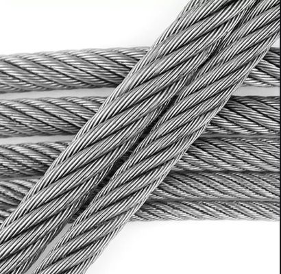 Bom preço. 6*12 7FC 5mm 300m corda de arame galvanizado de bobina para ligação de aço grau de aço inoxidável on-line