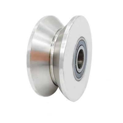 Bom preço. Roda de ranhura em forma de V Roda de porta rolante de aço inoxidável Roda de porta deslizante on-line