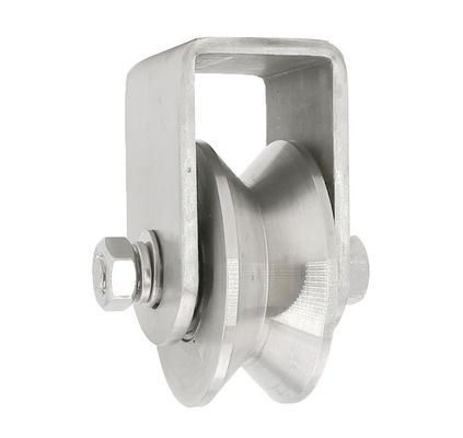 Bom preço. Rodas de rolamento com ranhuras em aço inoxidável on-line