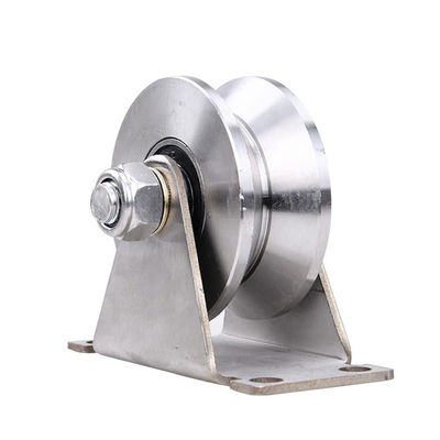 Bom preço. Roda de ranhuras de aço inoxidável rodas de roda de carga pesada rodas de porta deslizante on-line
