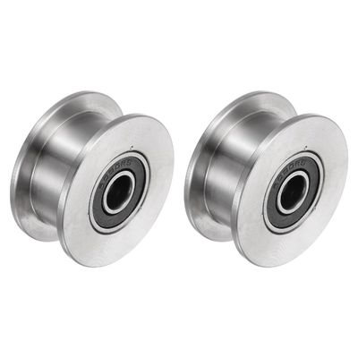 Bom preço. Rodas de rolamento duplo de porta deslizante de aço inoxidável para trilhos invertidos on-line