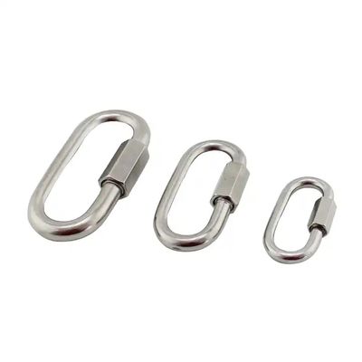 Bom preço. Hardware de arranjo 3.5mm Quick Link aço inoxidável 304 Snap Hook Carabiner C Hook on-line