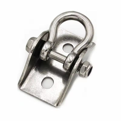 Bom preço. Fábrica de aço inoxidável pesado 304 316 Swing Hanger Bow Shackle Tipo de Tecto Girável Suspensão de gancho para hamaca de yoga on-line