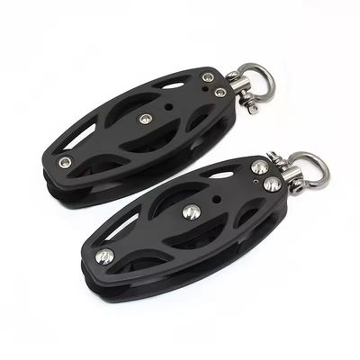 Bom preço. Acessórios de barco Pulley de aço inoxidável Bloco pesado Pulley de nylon de folha única on-line