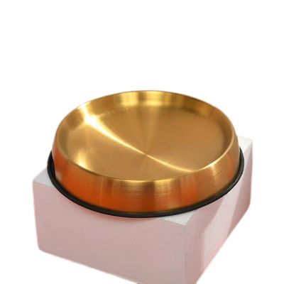 Bom preço. Pequenos Animais Anti-derramamento de aço inoxidável Cat Bowl NO tempo de configuração Proteção de bigode on-line