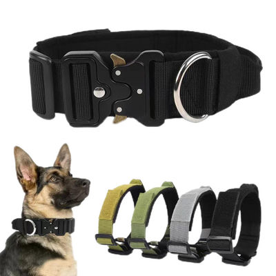 Bom preço. Colarão tático durável e confortável para cães grandes - ajustável, respirável e refletor para máxima segurança on-line