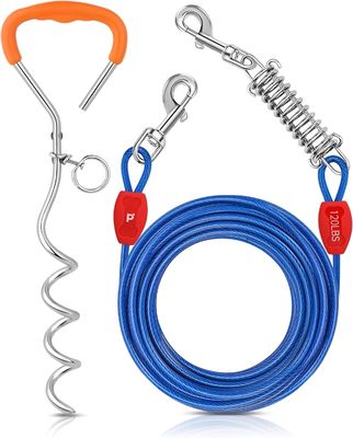 Bom preço. Alta precisão 30' Pet Supplies Primavera Carregado Petbobi Dog Leash And Stake on-line