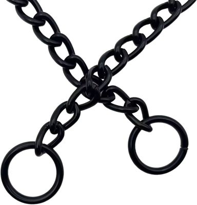 Bom preço. Colarinho de Cão Negro Não escorregadio Cadeia P Cadeia Pesada Colarinho de Treinamento de Cão Metal Ajustável Colarinho de Aço de Liga Imponível ao Tempo on-line