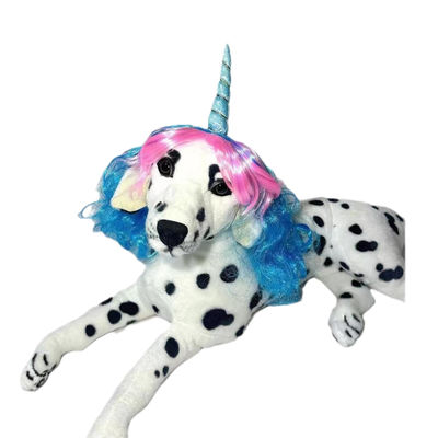 Bom preço. Peruca de animais de estimação de arco-íris colorida para gatos e cães Vibrante Ajustável Durável Ideal para festas Fotos on-line