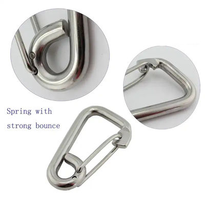 Bom preço. OEM aceito aço inoxidável caminhadas escalada Primavera Snap Hook para atividades ao ar livre on-line