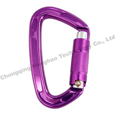 Bom preço. 22KN D Forma Auto Lock Alta resistência Alumínio Ligação de Escalada Segurança Carabiner Hardware on-line