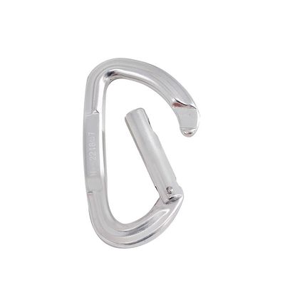 Bom preço. Carabinador de escalada de 22KN D com porta reta e liga de alumínio on-line