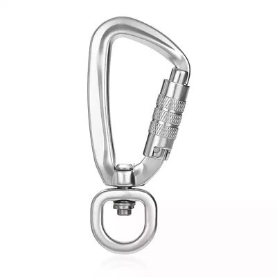 Bom preço. 4KN Aviação de Alumínio Carabiner de Escalada de Rocha Auto-girável para Indústria Pesada Snap Hook on-line