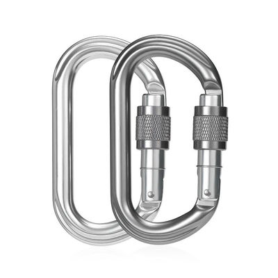 Bom preço. 25KN Snap Hook Locking Aluminium Carabiner Clip Perfeito para segurança e segurança on-line