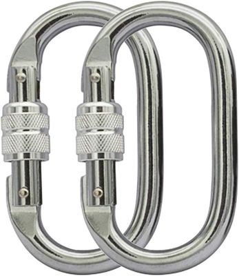 Bom preço. Clip azul de alumínio carabiner indústria pesada fechadura de torção para o equipamento de hamacas de acampamento on-line