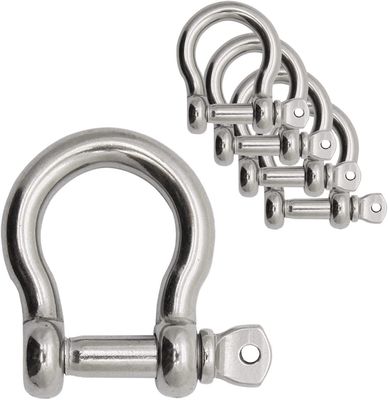 Bom preço. 304 aço inoxidável forma de arco algemas de carga para cadeias corda de arame para levantar acabamento polido on-line