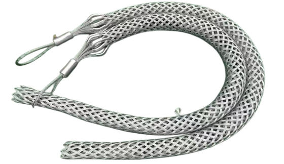 Tela de fios e cabos de malha de puxar agarre puxadores de cabo de cabeça única adequado para cabo leve e pesado