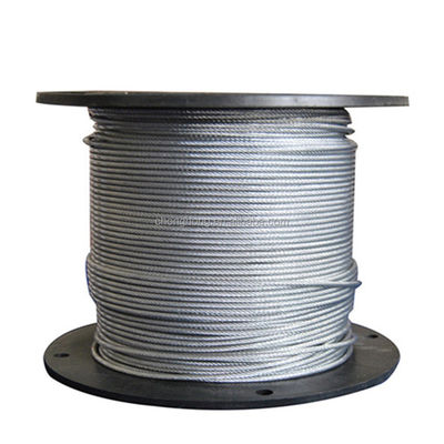 Bom preço. Cabos para aeronaves galvanizados submergidos a quente MIL-DTL-83420 2000N/MM2 7x19 Fios de aço 3/32' rolos com 2.000 m/cada e fabricados on-line