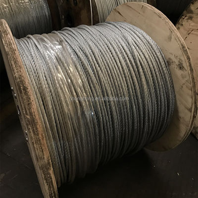 Bom preço. 3 mm 4 mm 5 mm 6 mm cabo de aço 6x19 FC cabo de arame galvanizado de aço para tolerância de elevação ± 1% Certificado ISO9001/ISO14001 on-line
