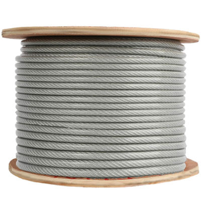 Bom preço. 7x7 / 7x19 PVC revestido fio de aço corda 5/32 polegadas a 7/16 polegadas galvanizado cabo de aço corda vinil revestido cabos de avião on-line