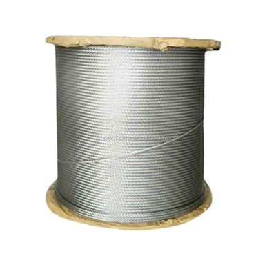 Bom preço. Corda de arame de aço não galvanizado 6x36 de 12 mm a 44 mm de diâmetro adequada para várias aplicações de elevação on-line