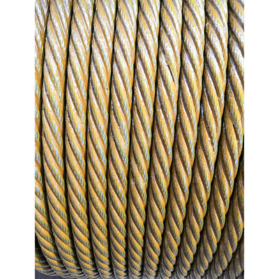 Bom preço. Corda de arame de aço não galvanizado revestida com gordura amarela Diâmetro 1 mm-16 mm para ambientes adversos on-line