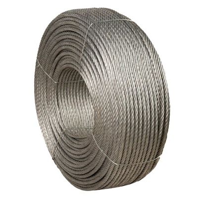 Bom preço. Serviço de processamento de fios de aço não galvanizados de 6x19 FC 10MM para corte de fios de aço inoxidável on-line