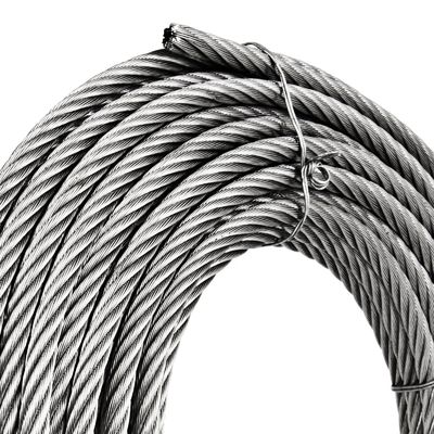 Bom preço. Comprimento personalizado 7x19 1/16 polegadas AISI304 Cable de corda de aço inoxidável com tolerância durável on-line