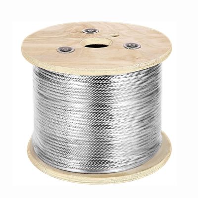 Bom preço. 500 Ft Cable de aço inoxidável T304 Wire Rope Stranded 3/16 Inch 7x19 Aircraft Cable Reel para aplicações industriais on-line