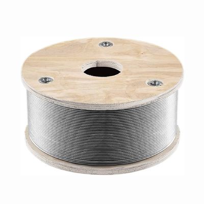 Bom preço. Cordel de aço inoxidável T316 personalizável 1/8'' 500ft 1x19 fios núcleo 2100 lbs Resistência à quebra para deck de grades on-line