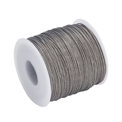 Bom preço. 200ft 304 aço inoxidável cabo cabo de corda de resistência cabo para roupas linha de fios de jardim de fora artesanato Trellis fio 0,8mm on-line