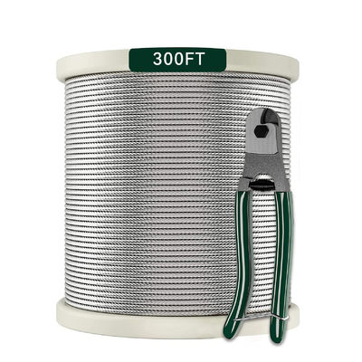 Bom preço. Cortador de cinturão de cabos de aço inoxidável 7x7 T316 para barrancos de convés on-line
