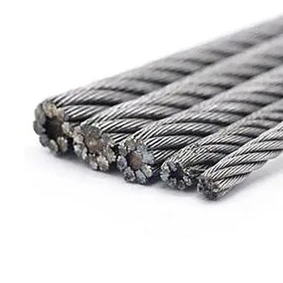 Bom preço. Fios de aço inoxidável não ligados 1,8 mm 2 mm 3 mm 6X7 FC 6X24 7FC 6X19 FC 8X19 para projetos de construção e construção on-line