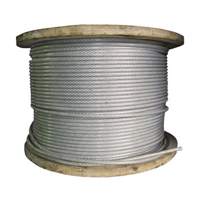 Bom preço. 7*7 304 Nylon revestido de 2,5 mm de fio de aço inoxidável para grelha invisível comprimento de cabo Inox 1000M ou personalização on-line