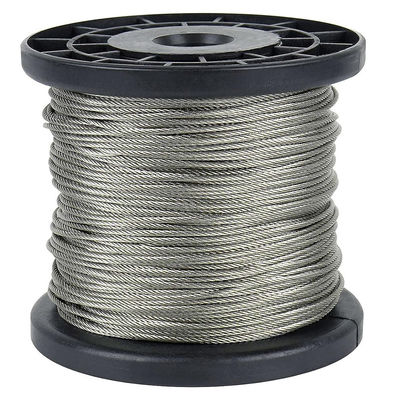Bom preço. 1/8 de polegada cabo de avião feito de 7x7 Stainless Steel Wire Rope com construção AiSi padrão on-line