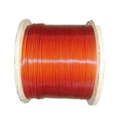 Bom preço. Galvanizado 1*19 Alta resistência à tração PVC revestido de nylon Serviço de processamento de fios de aço on-line